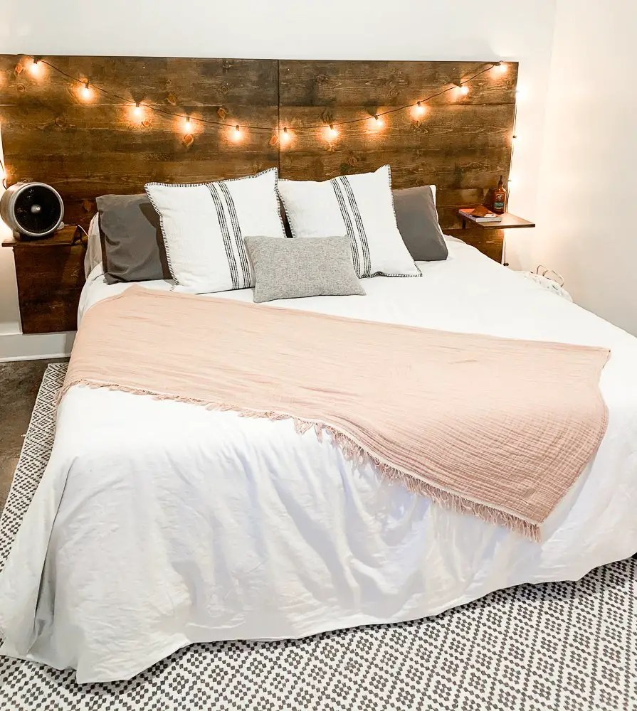 Easy How to Build a Headboard with Nightstands Design to Build