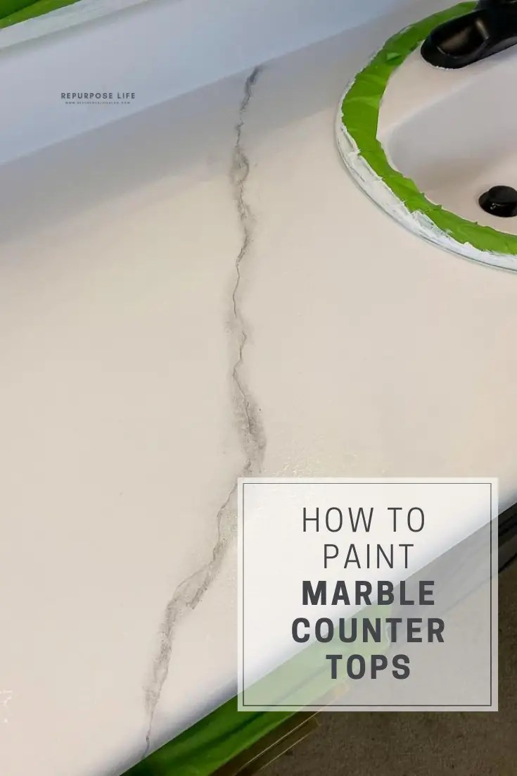 How to Paint Marble CountertopsOne Room Challenge Design to Build