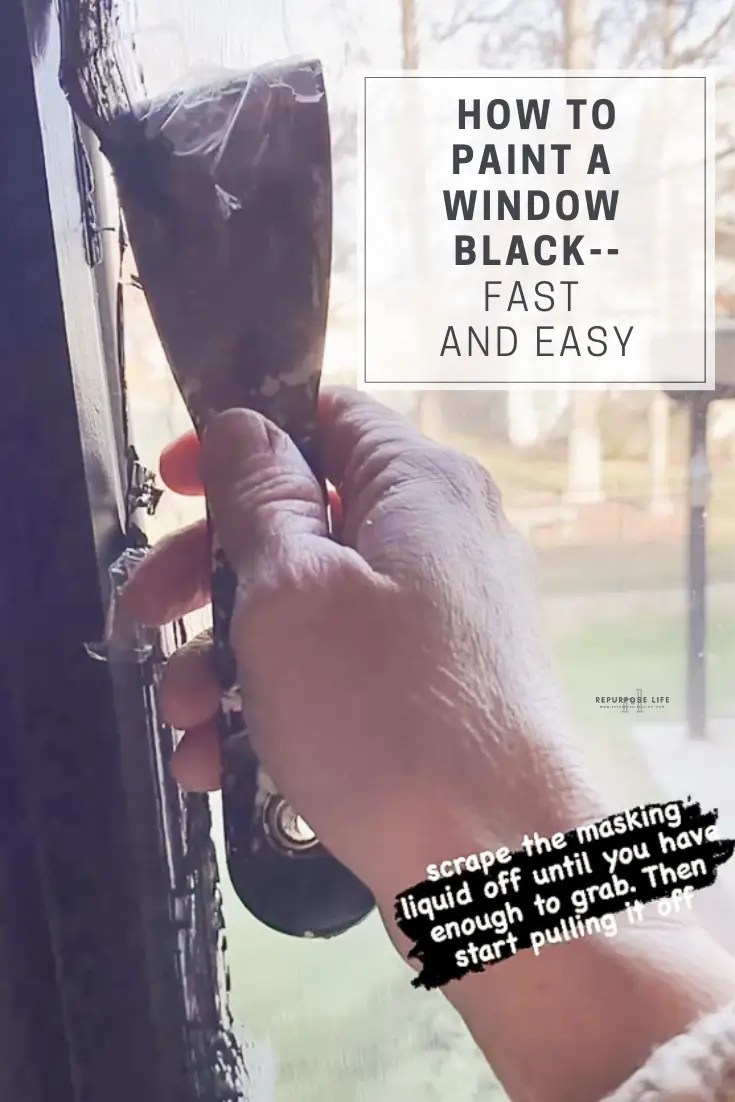 How to Paint a Window BlackFast and Easy Design to Build