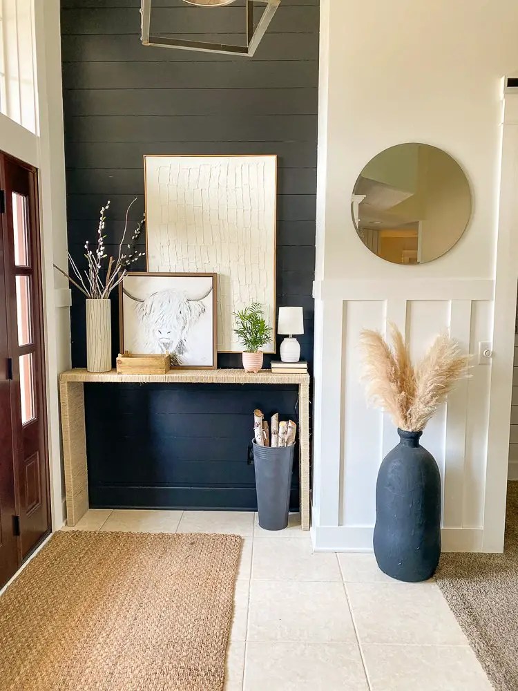 Easy How to Make a Console Table with Hemp Rope Design to Build