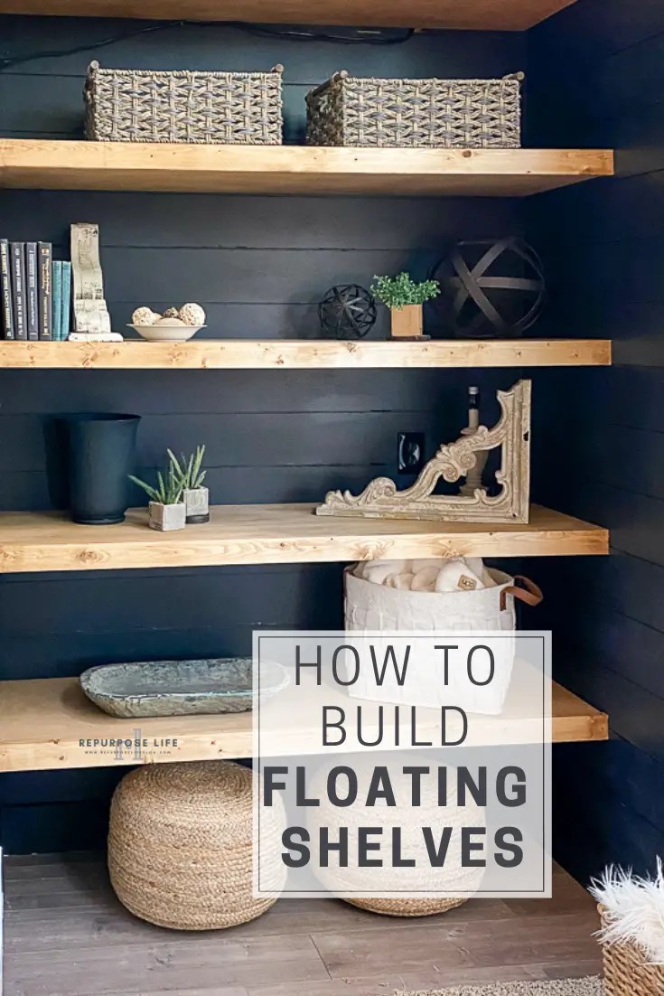 Easy How to DIY Floating Shelves Next to Fireplace Design to Build