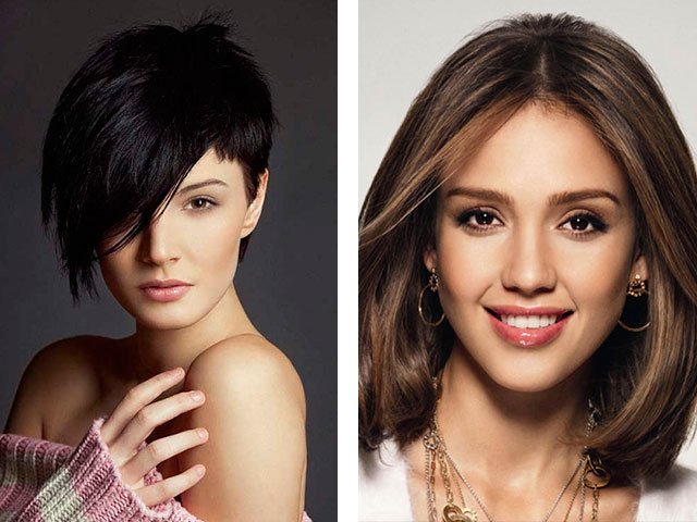 Gunting Rambut Muka Bujur