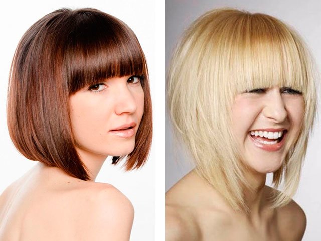 Mga gupit na may bangs photo 2018 mga haircuts na may bangs sa medium hair