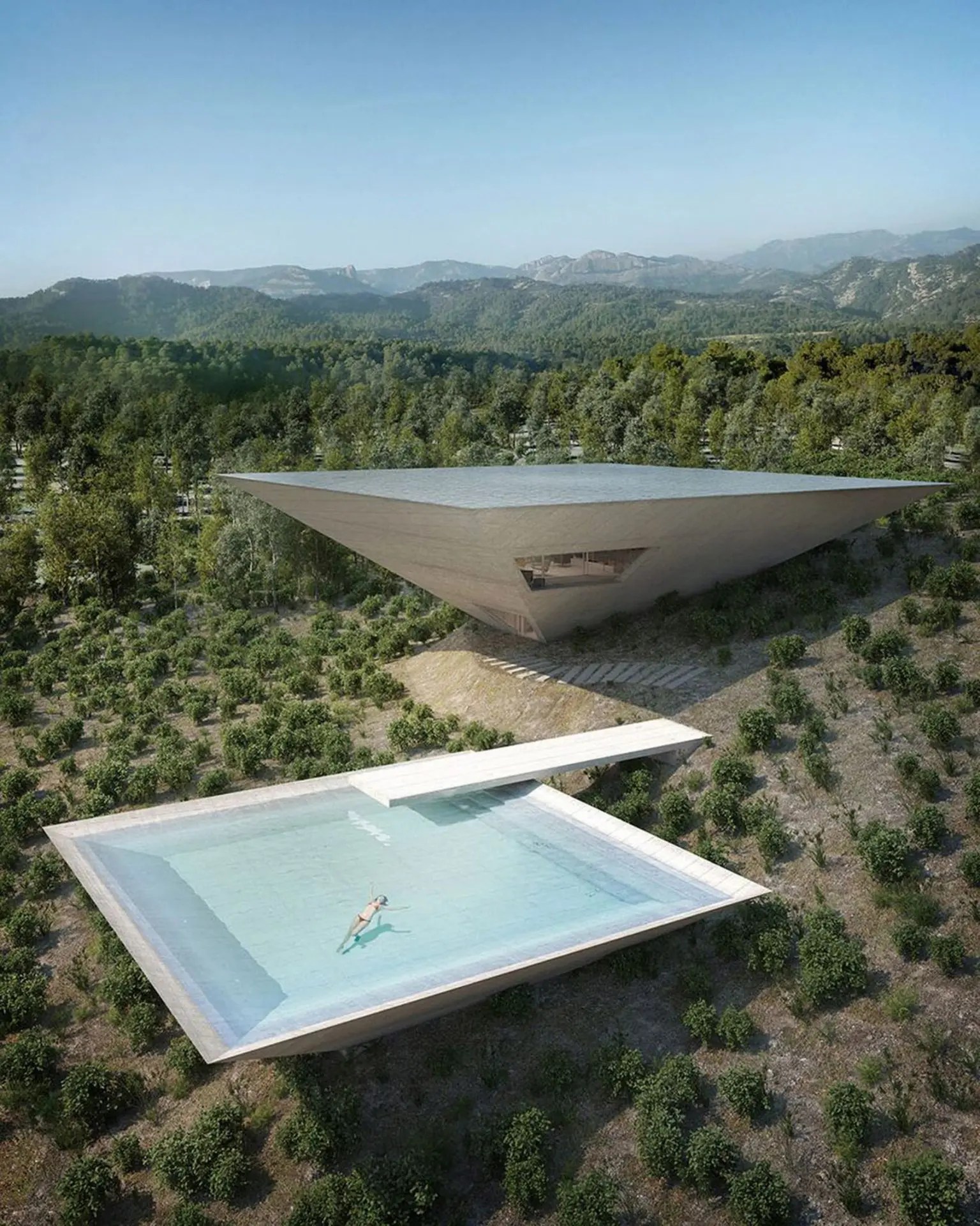 Gravitydefying home an inverted pyramid home DesignWanted