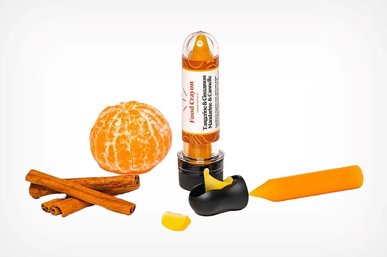 Food Crayon edible pencil for “sharpening flavour” DesignWanted