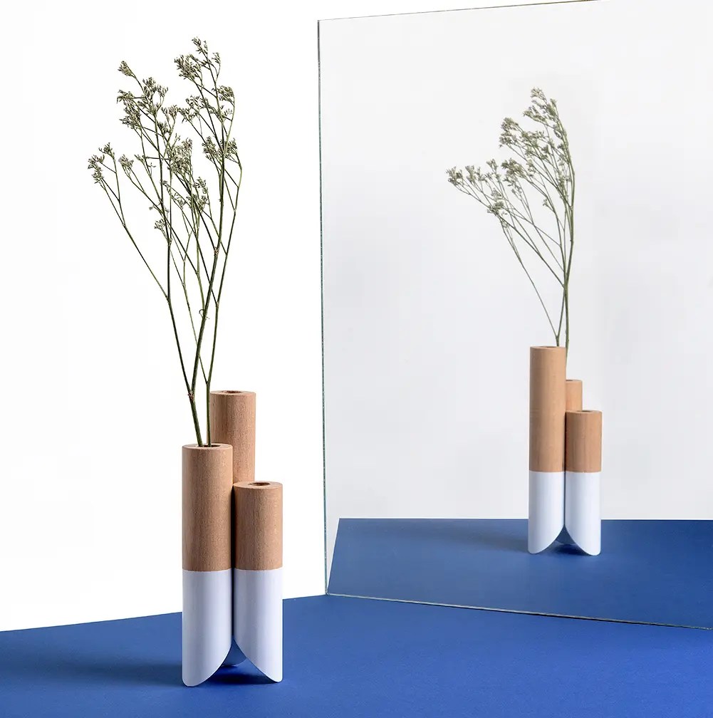 Flower vase decorative stand is inspired by math DesignWanted