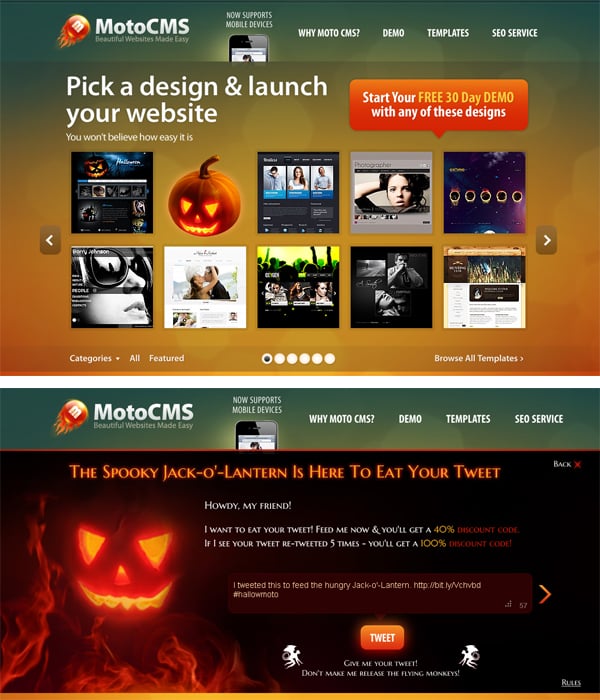 sites and Facebook Covers Halloween Customizations