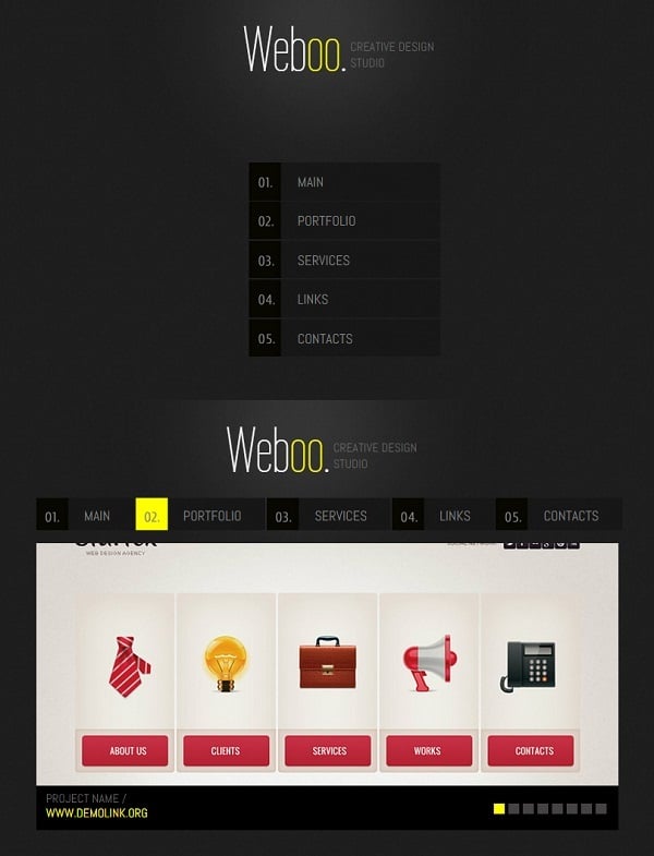 Vertical Navigation Bar Design Best Examples