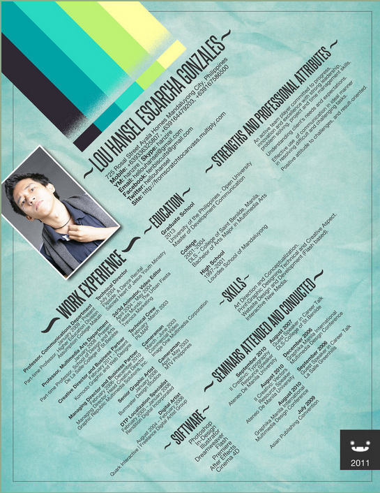 Resume Inspiration 30 Super Cool & Creative Resume Designs