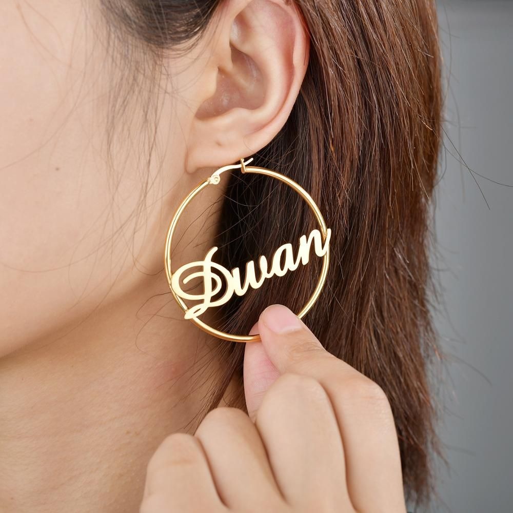 Personalized Name Earrings Design Your Own Online gift shopping in