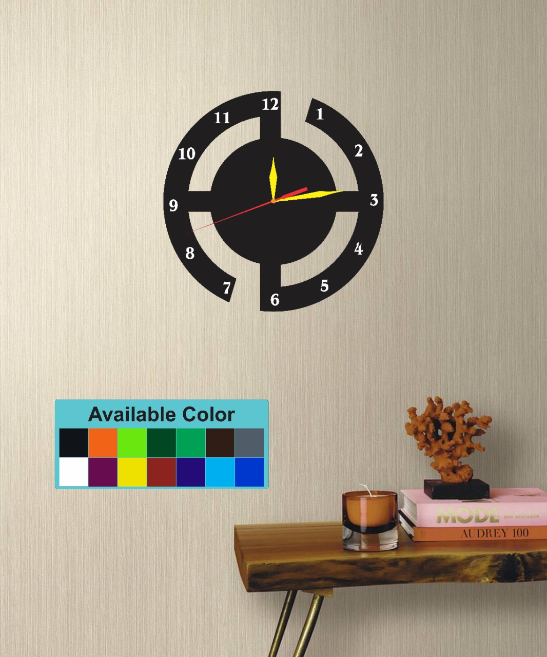 Custom Design Well Shaped Wall Clock For Home Decor Design Your Own