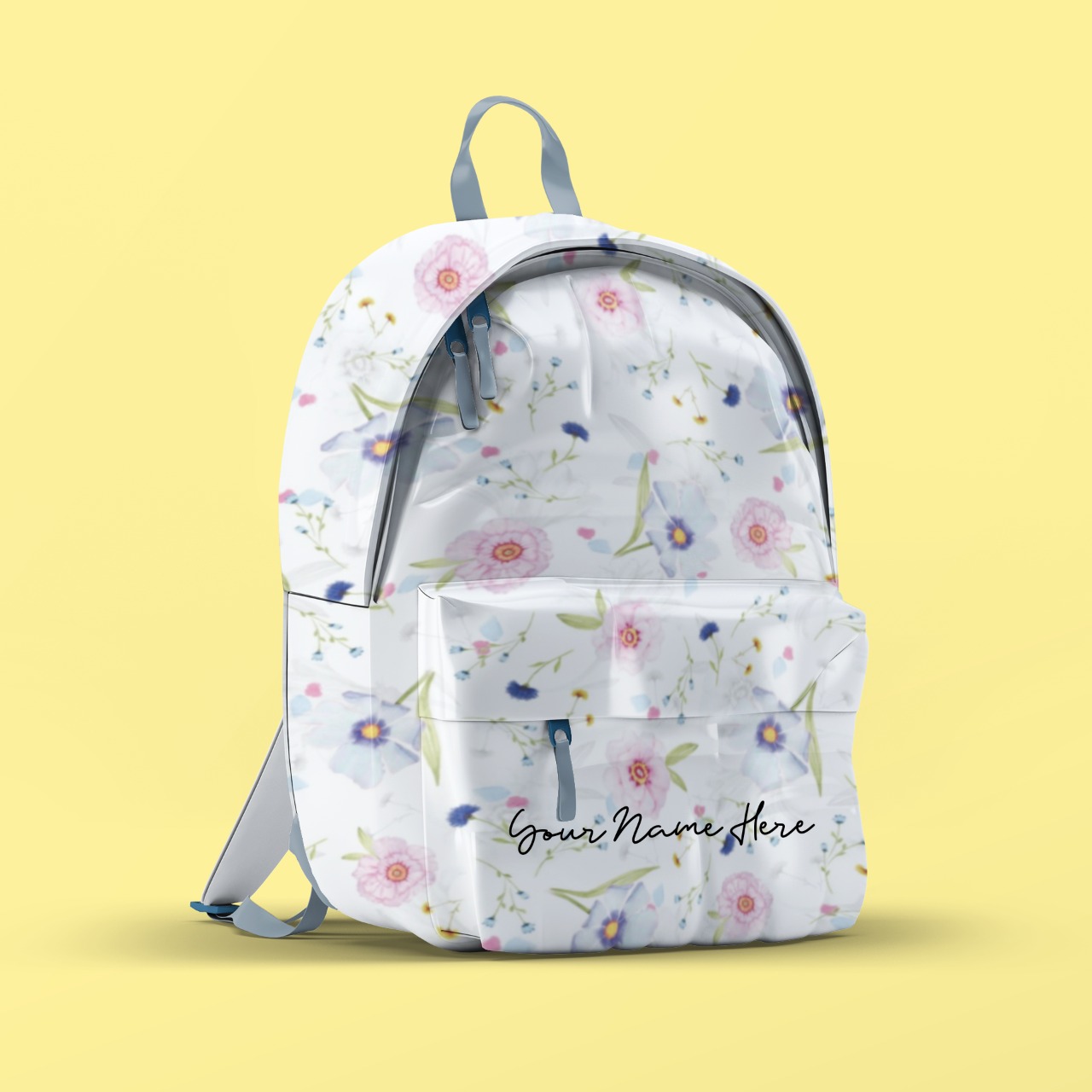 BP01003 Patterned Flower Backpack Customized Allover Printed Backpack