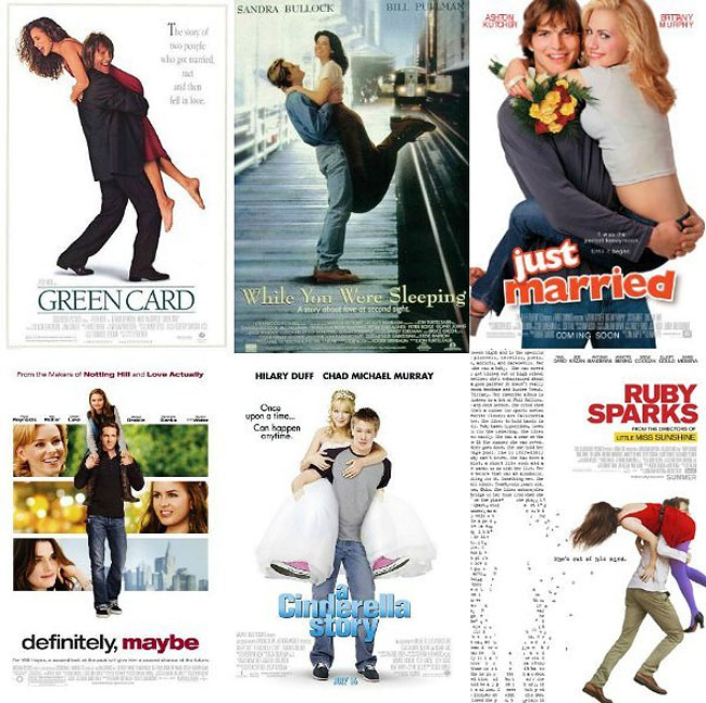 The Only 5 Types Of Romantic Comedy Posters » Design You Trust — Design