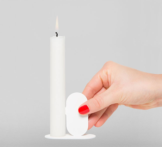 Elegant Nose Candle Holders Are Designed To Hold A Candle With Their