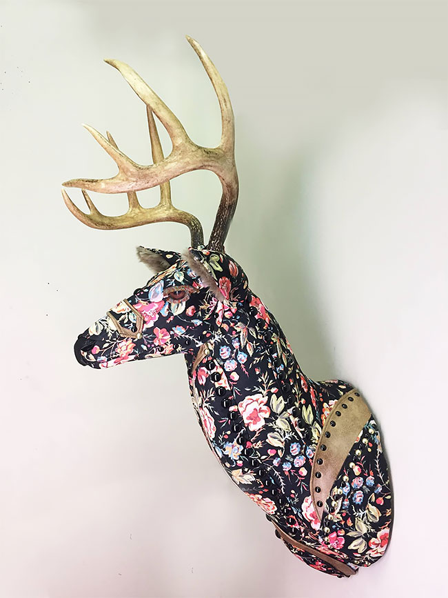 Incredible Upholstery Animal Head Wall Mounts By Kelly Jelinek » Design