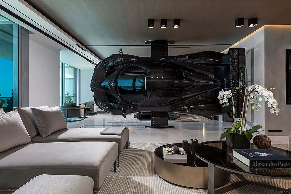 This Apartment Has A FullSize Supercar Pagani Zonda As A Room Divider