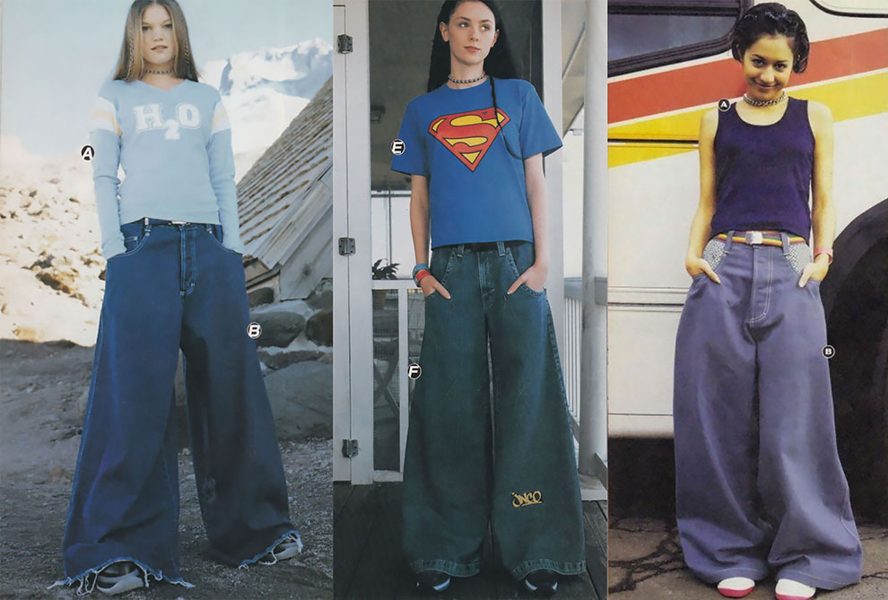 WideLeg Jeans The Weird Fashion Style of the 1990s » Design You Trust — Design Daily Since 2007