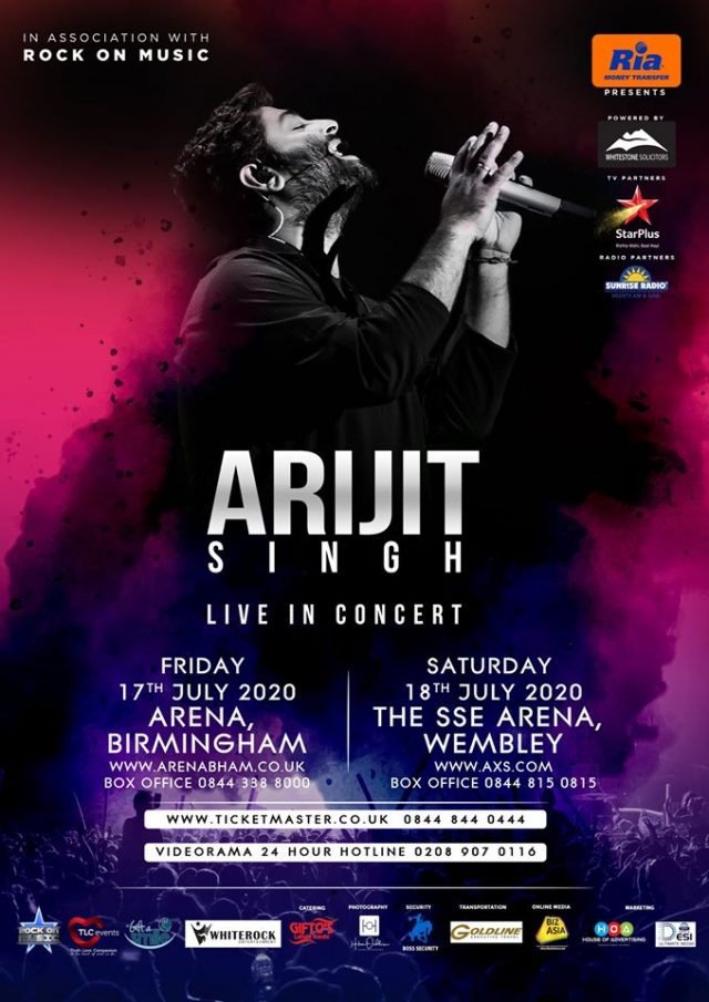 Arijit Singh live in Birmingham Arena Birmingham, UK