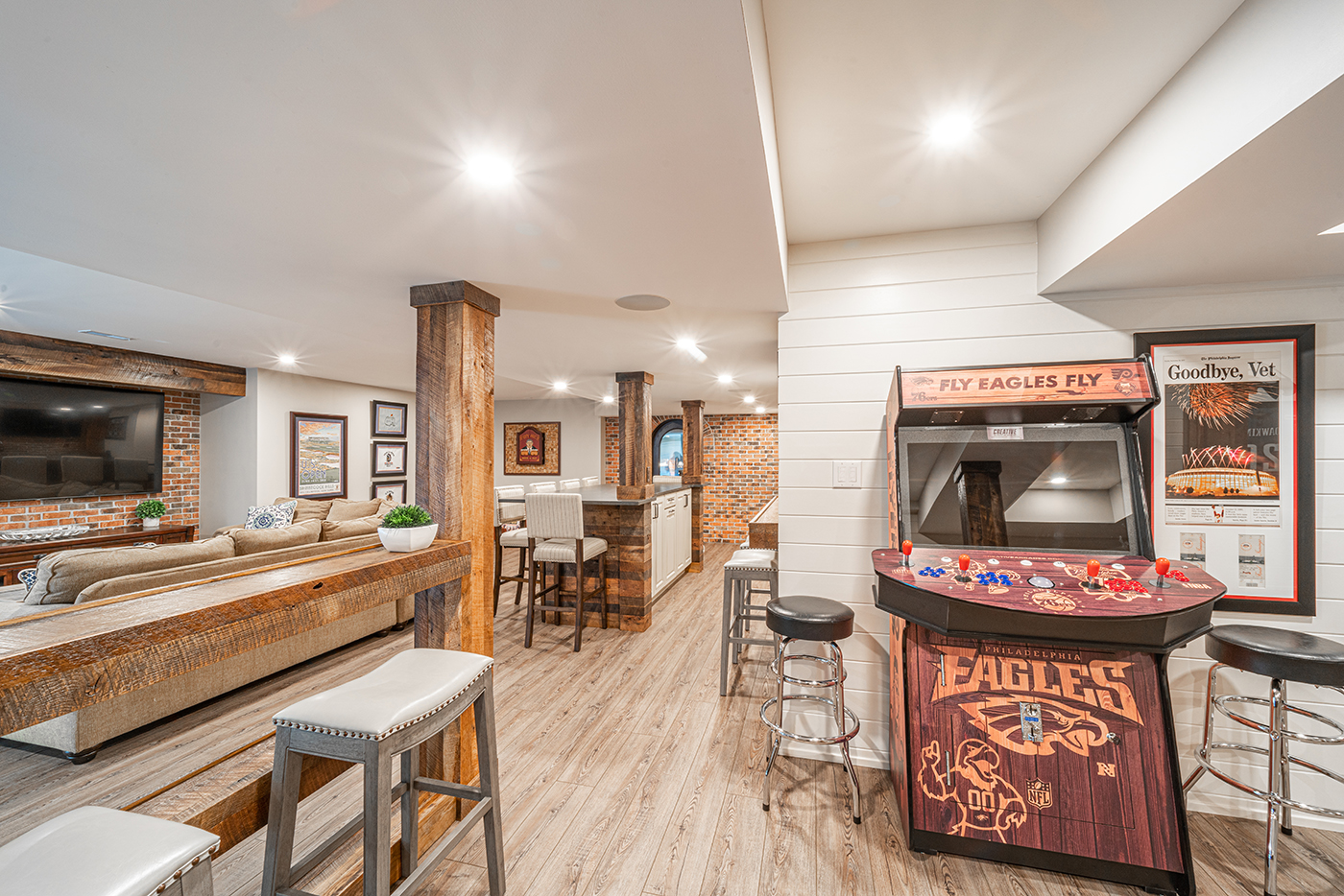 Impressive Renovated Basement Swedesboro NJ DeSimone Construction