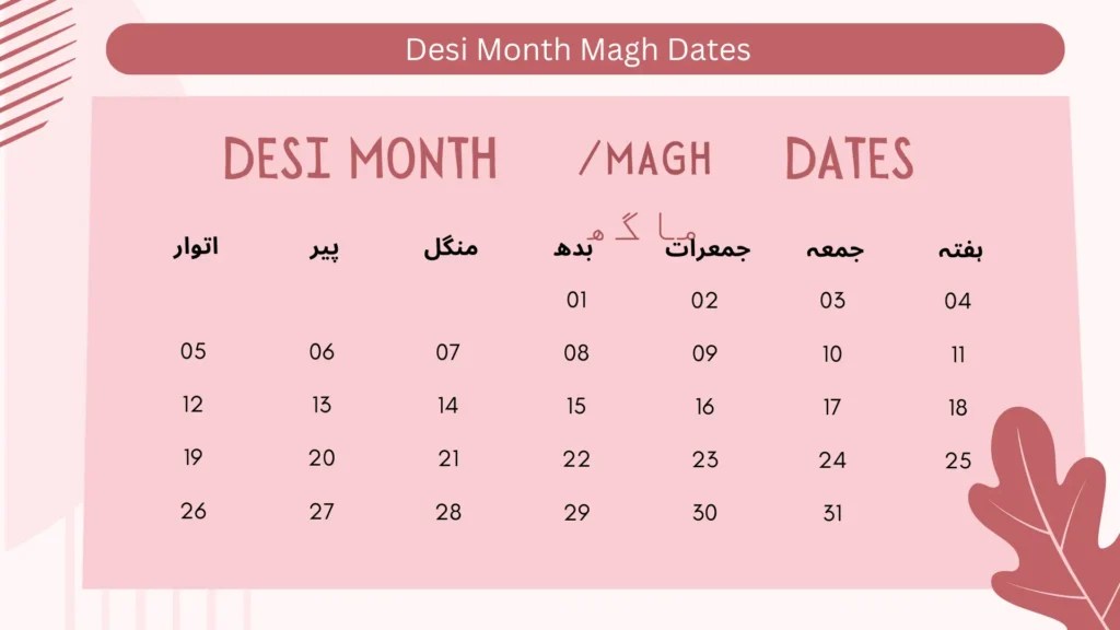 Desi Month Magh Dates 13 January to 11 February in 2025 Desi Month Magh Dates 13 January to 11 February in 2025