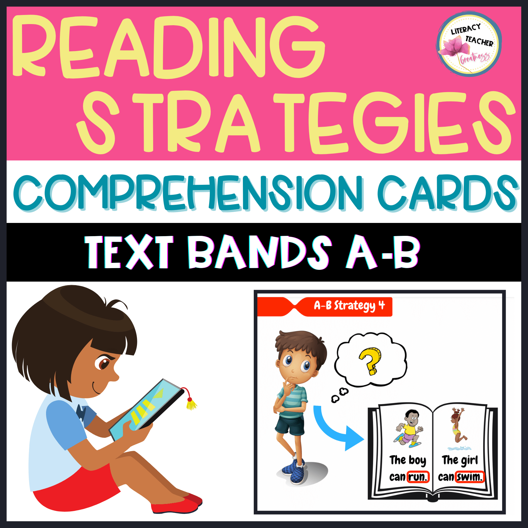 Reading Strategies in Kindergarten Cards