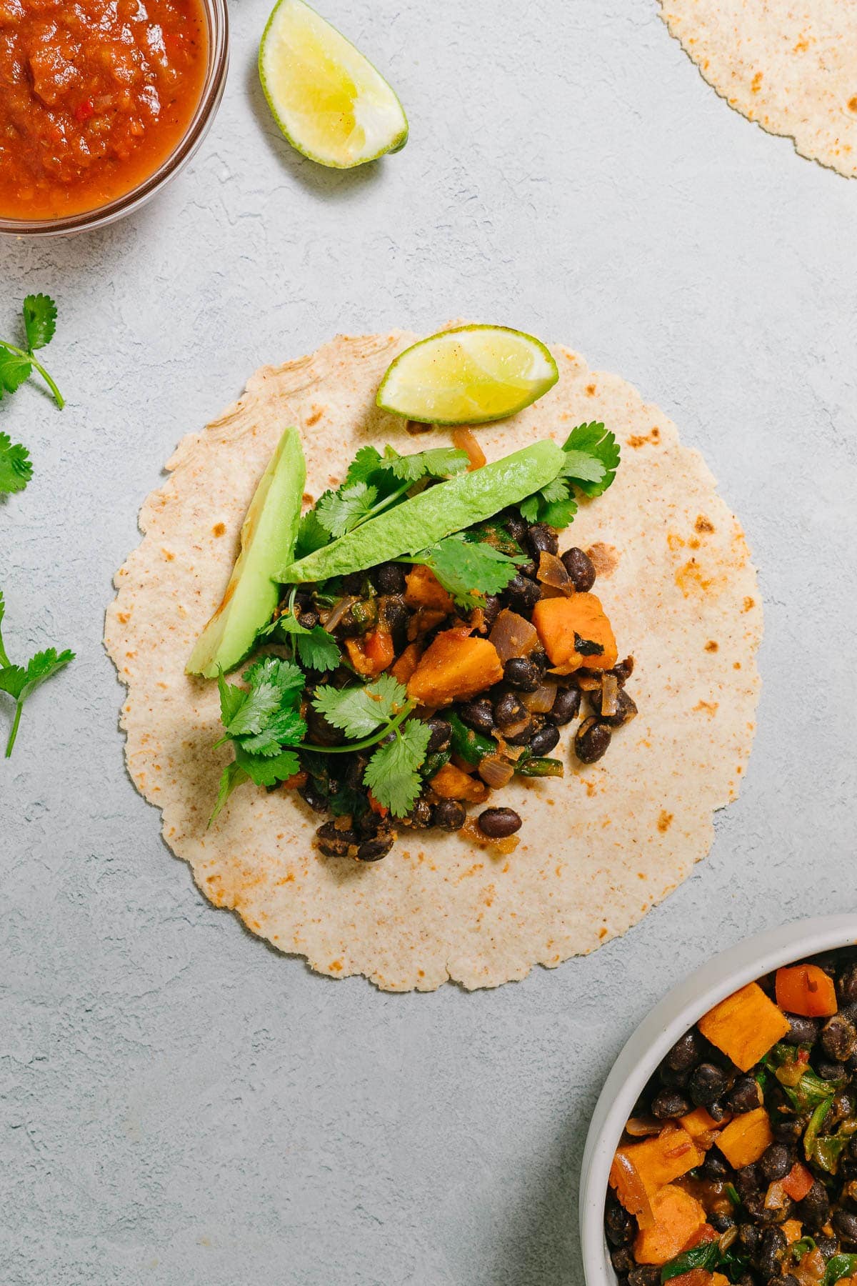 Healthy Vegan Black Bean Breakfast Burrito Desiree Nielsen