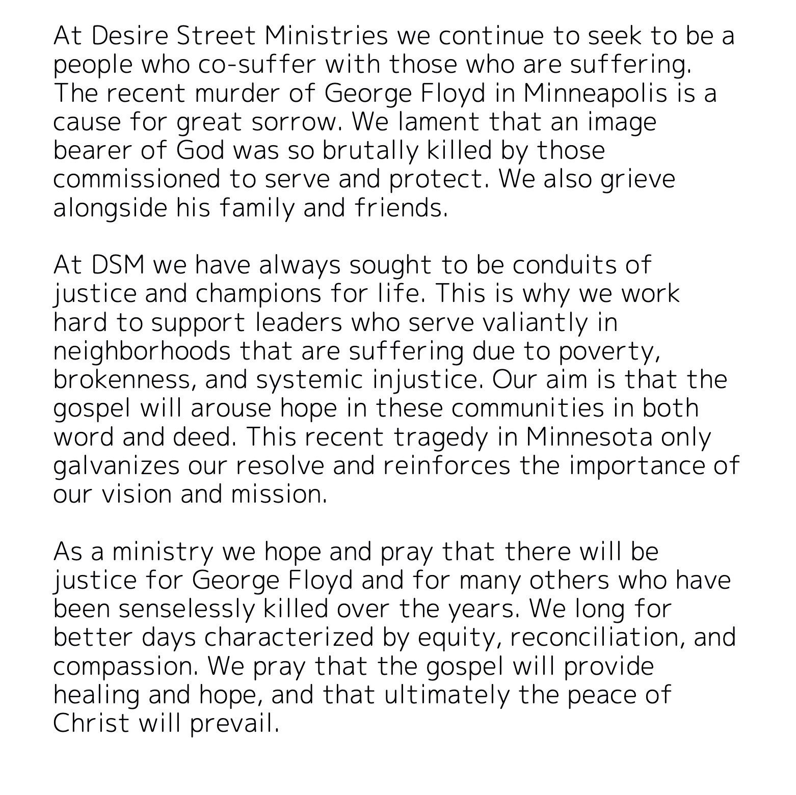 Desire Street Ministries Intersection of Lives, Leaders and Neighborhoods