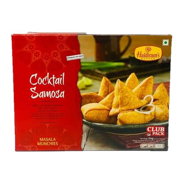 Haldiram’s Cocktail Samosa Club Pack 2kg Desi Store