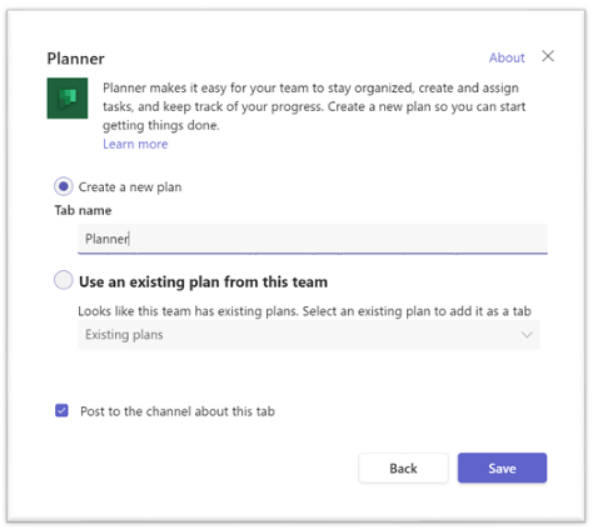 Microsoft Planner in Teams Washington State DES