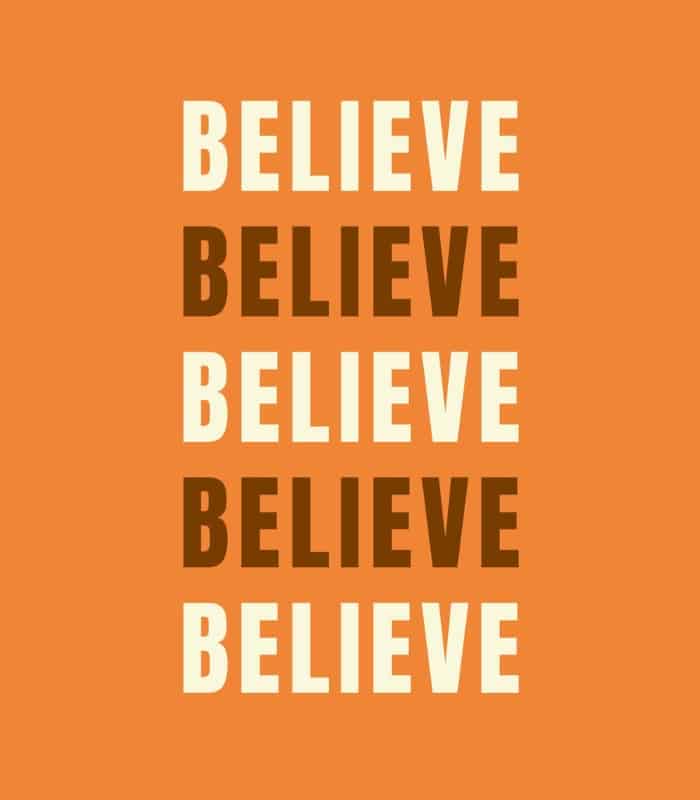 Believe Motivational Wall Art Glass Framed Quote Art For Bedroom