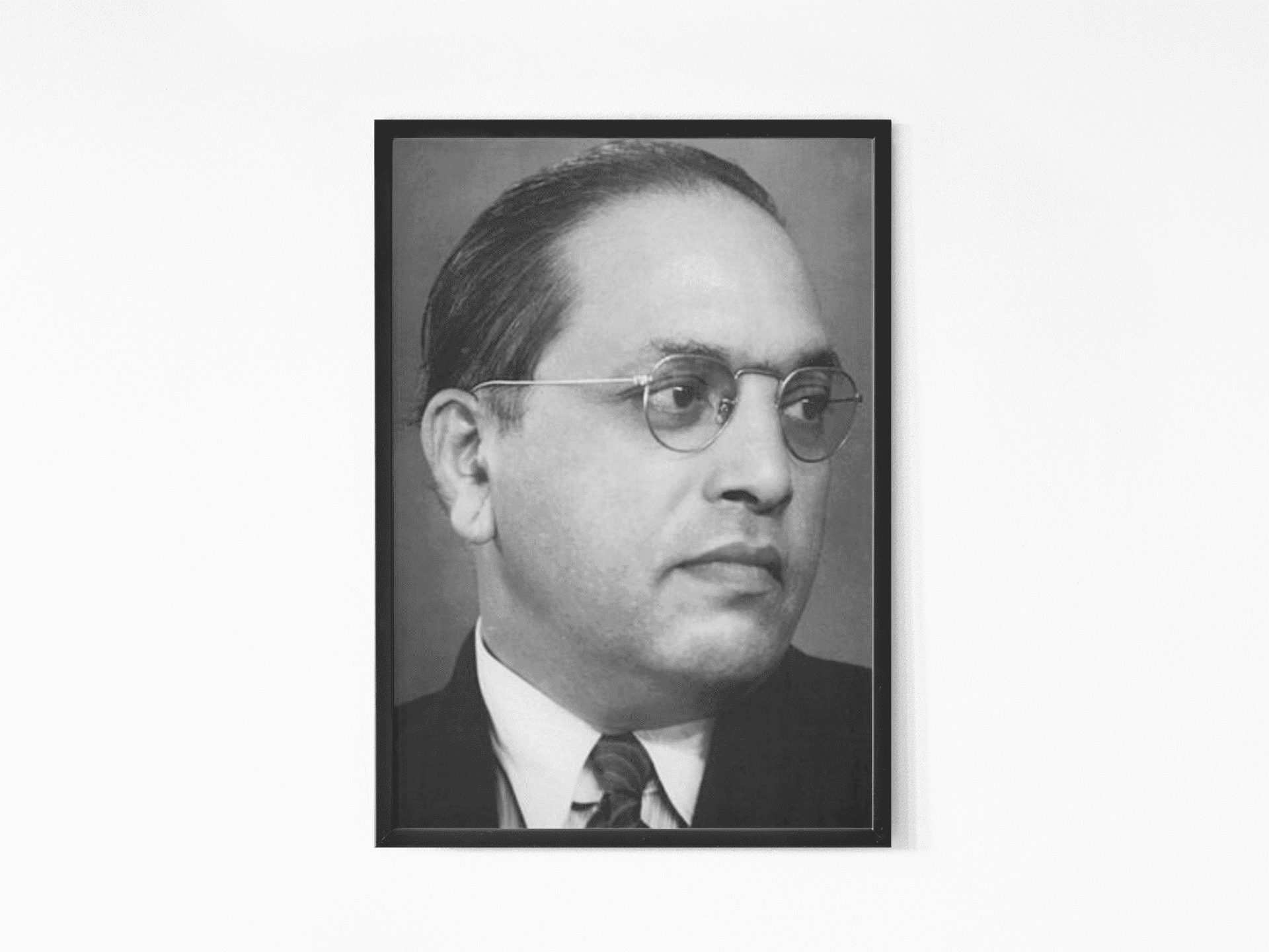 DR. Ambedkar Glass Framed Wall Art Leader Poster For Living Room