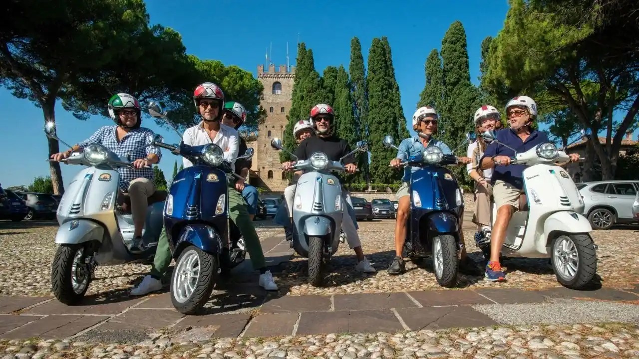 Vespa Rent Vespa tour of the Prosecco Hills in Italy