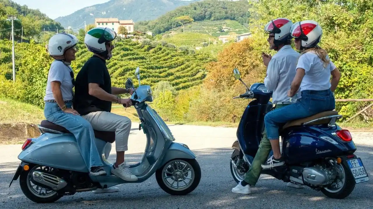 Vespa Rent Vespa tour of the Prosecco Hills in Italy