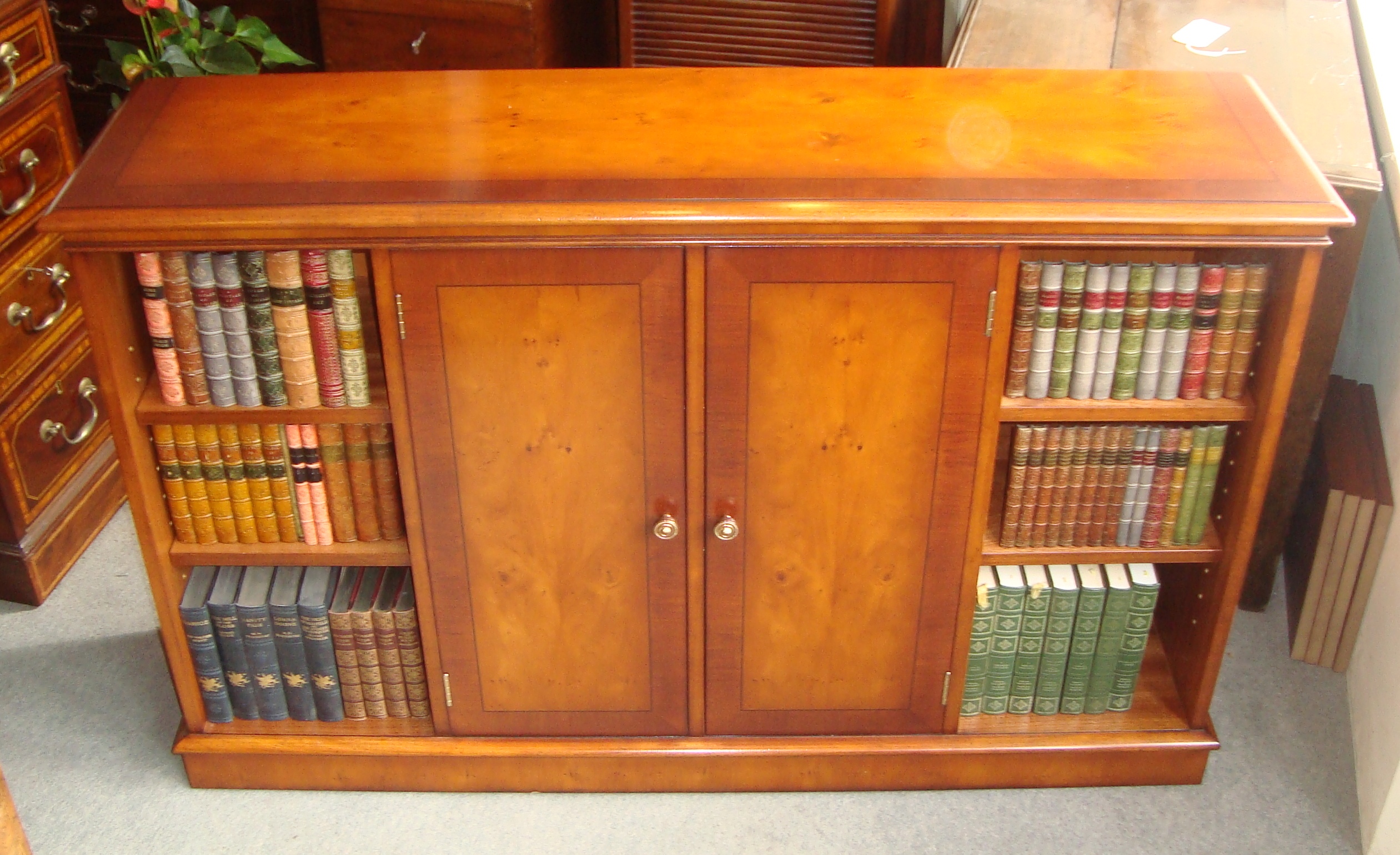 Fine quality reproduction yew wood Dorking Desks