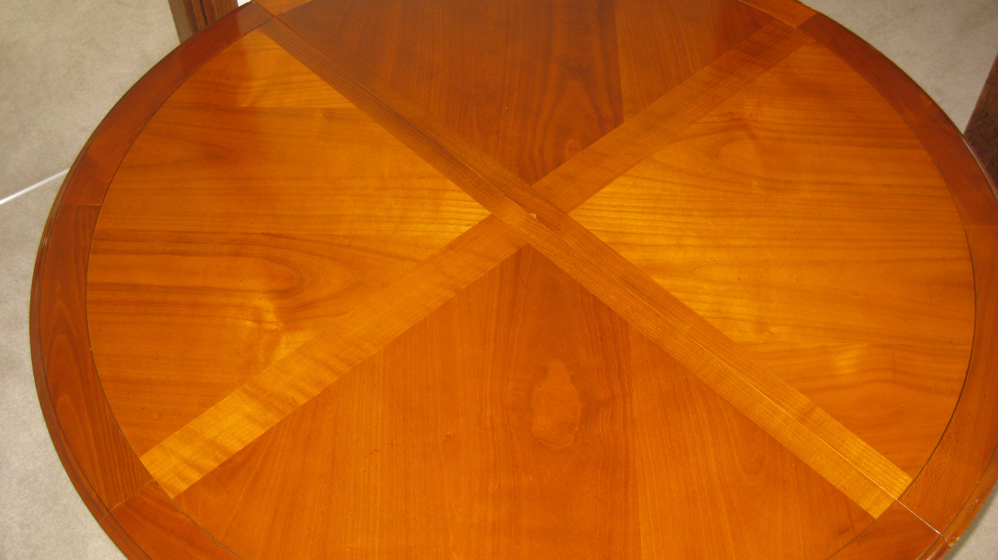 Fine quality reproduction solid cherry wood dining table Dorking Desks