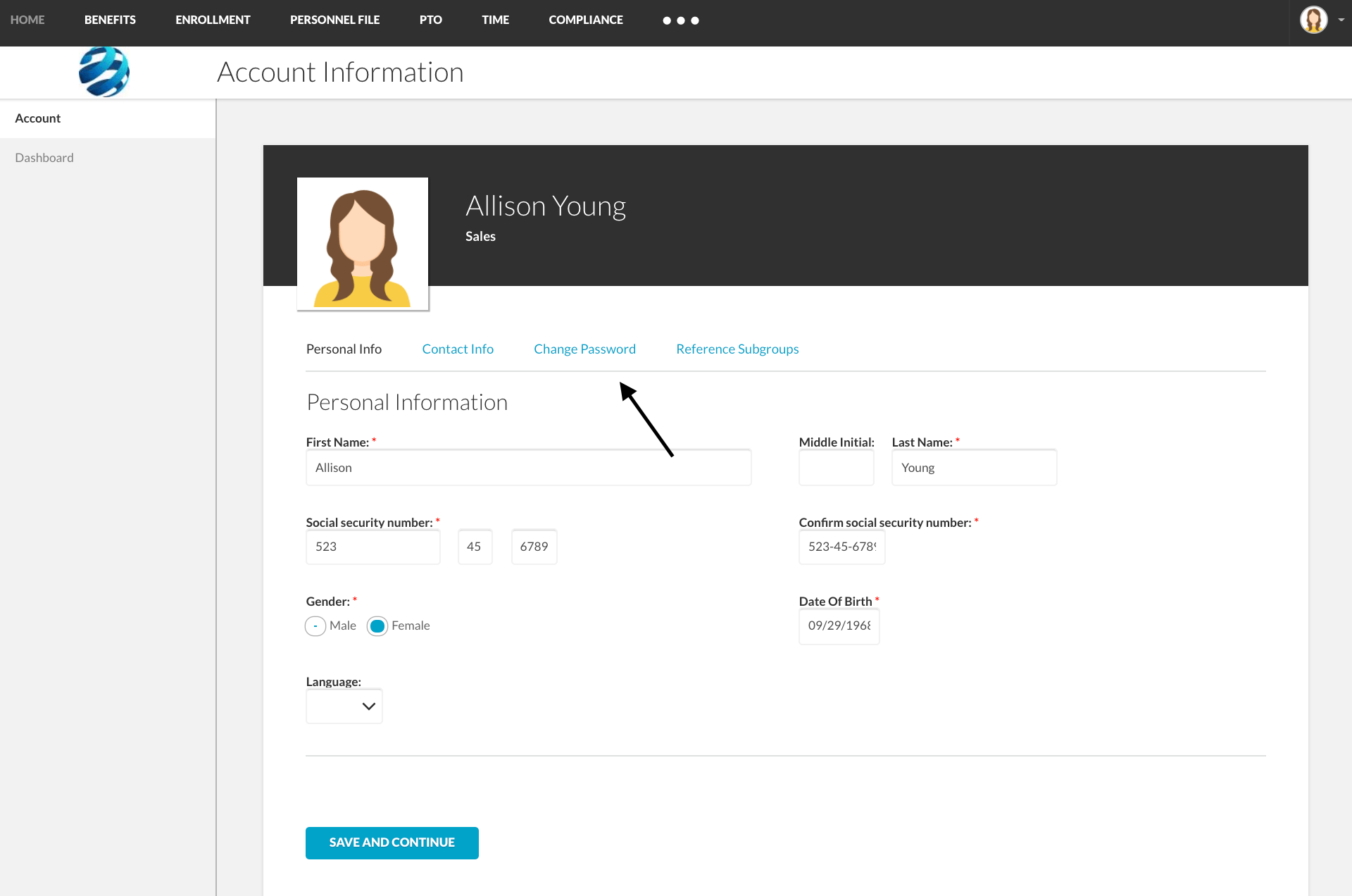 Change Employee Passwords Knowledge Base BerniePortal