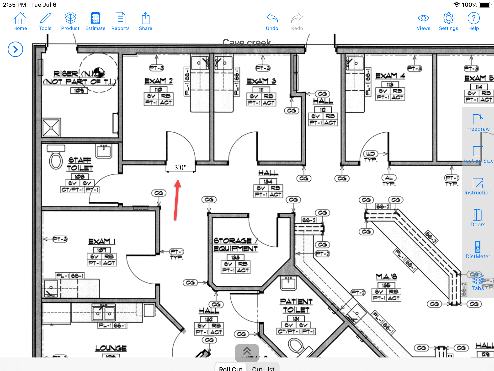 How to import and scale a Blueprint in MeasureSquare Mobile for iPad?