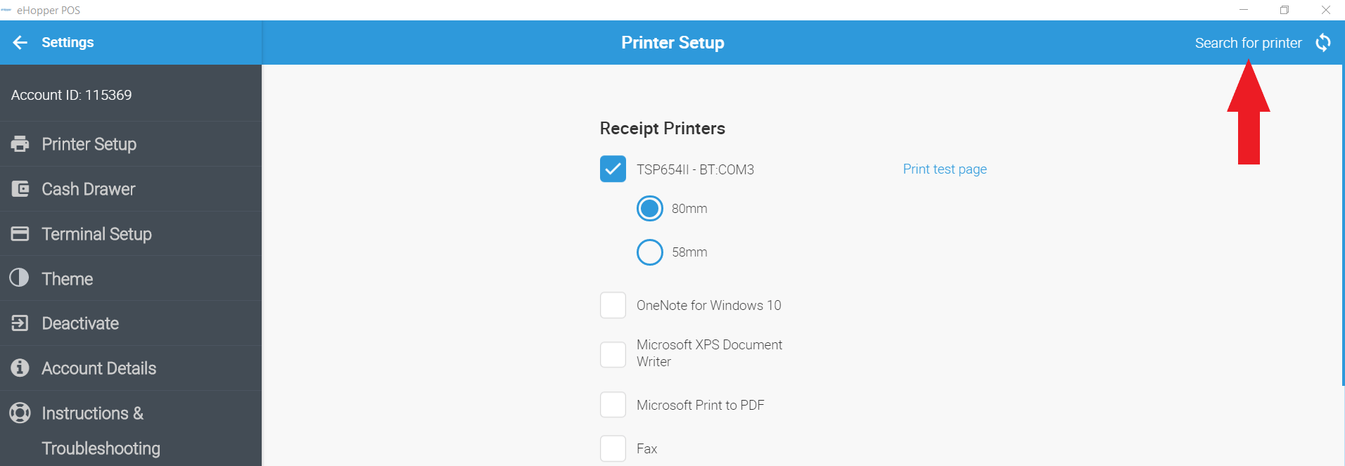 Setting Up Printers on POS