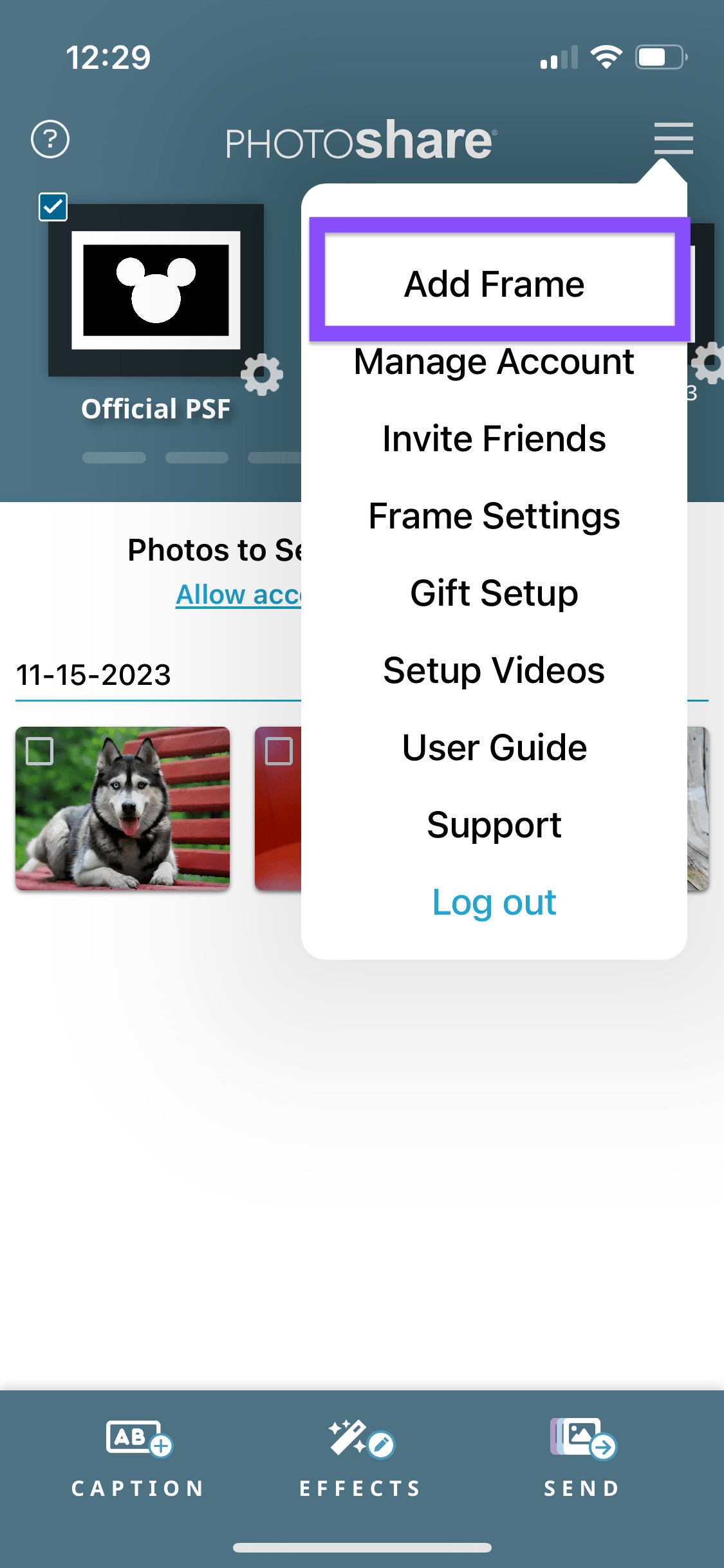 Adding a Frame to Your PhotoShare Frame App
