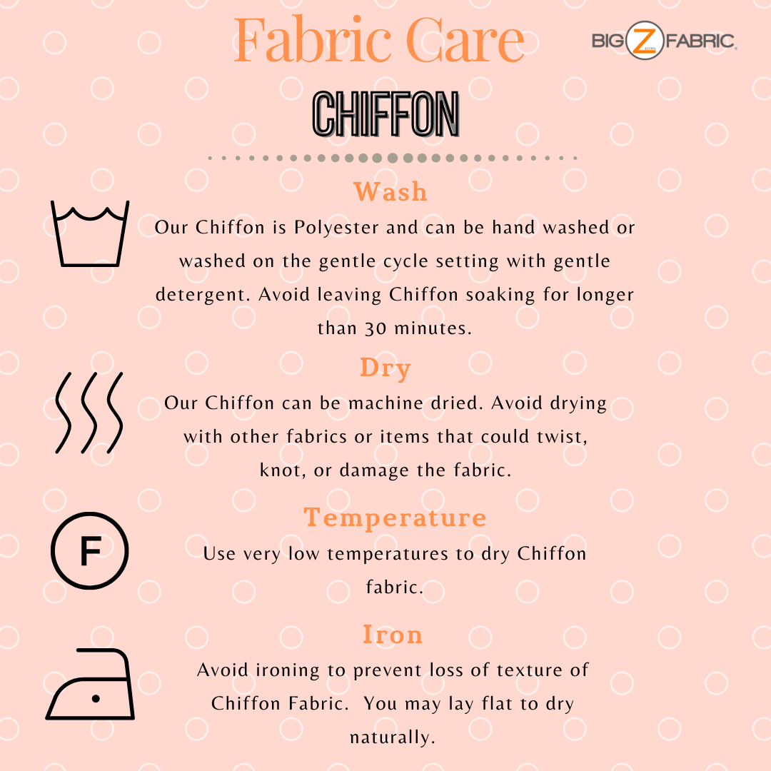 Chiffon Fabric Care & Washing Instructions