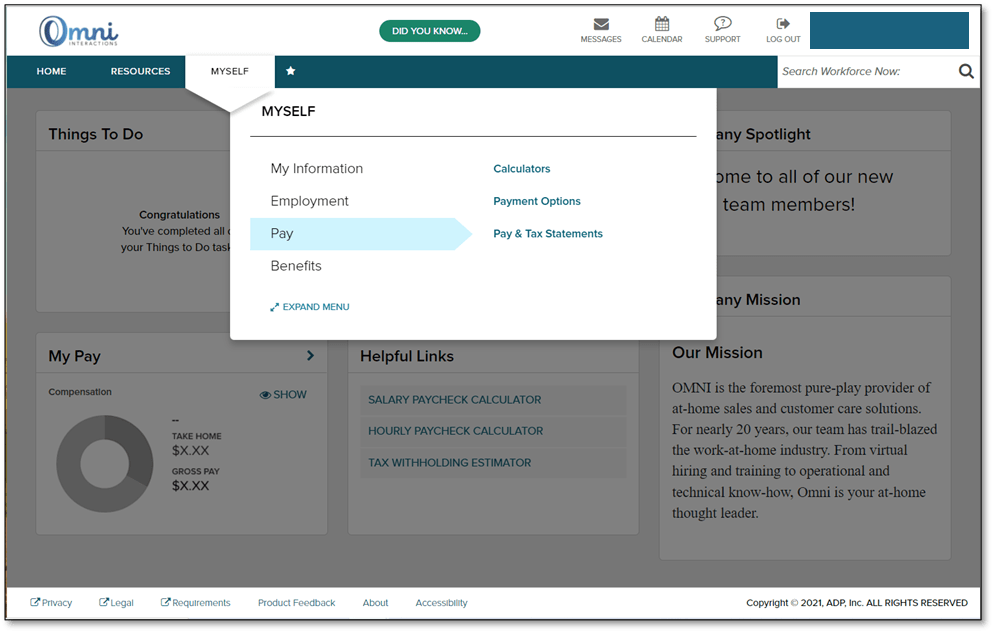 View and Print Earnings and Annual Statements