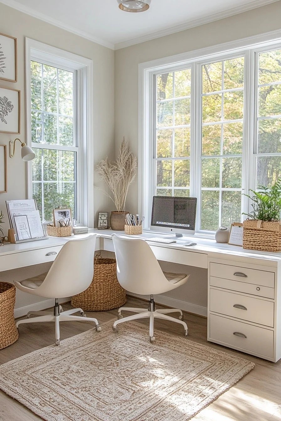 29 Dual Desk Home Office Ideas to Design the Perfect Shared Office