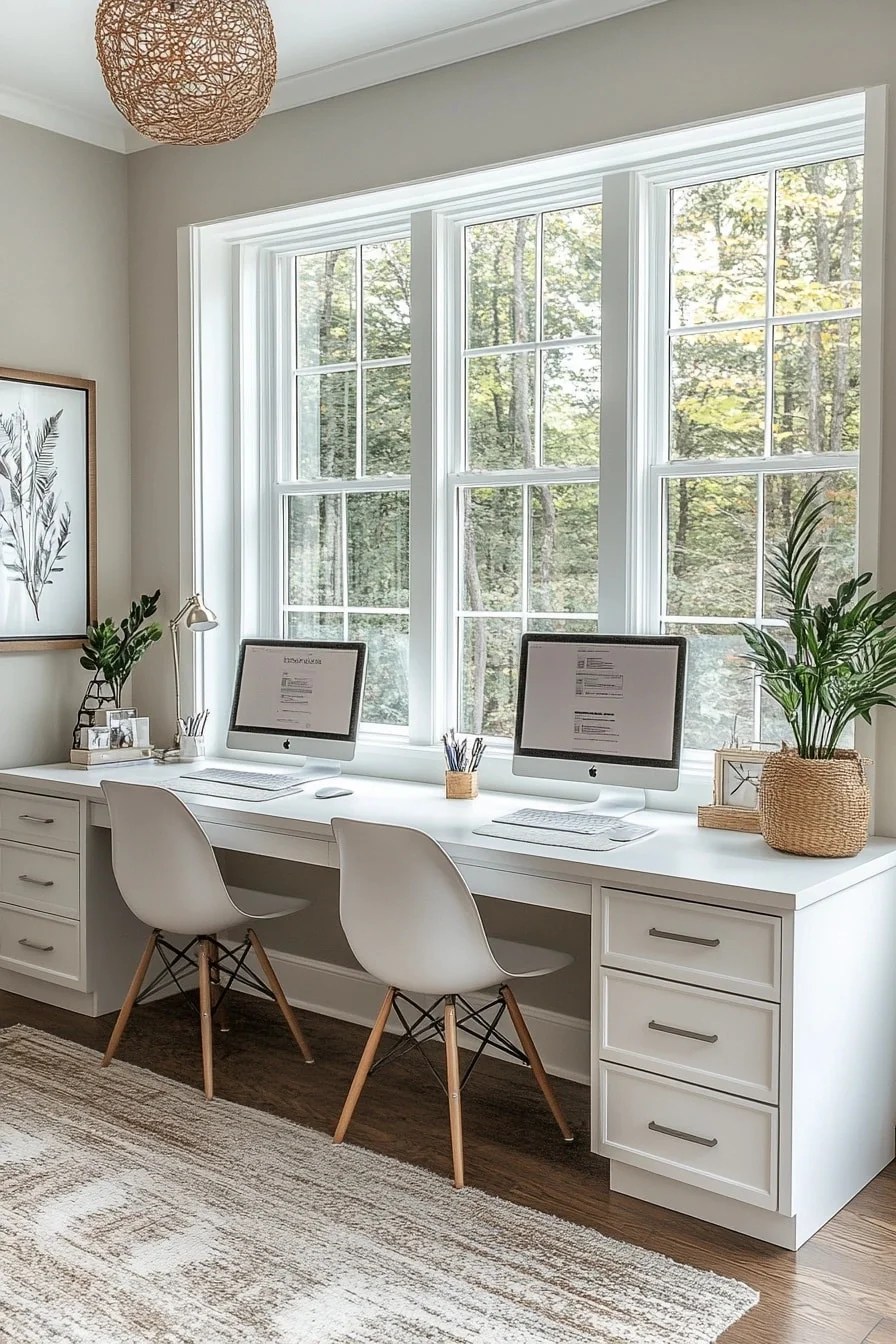 29 Dual Desk Home Office Ideas to Design the Perfect Shared Office