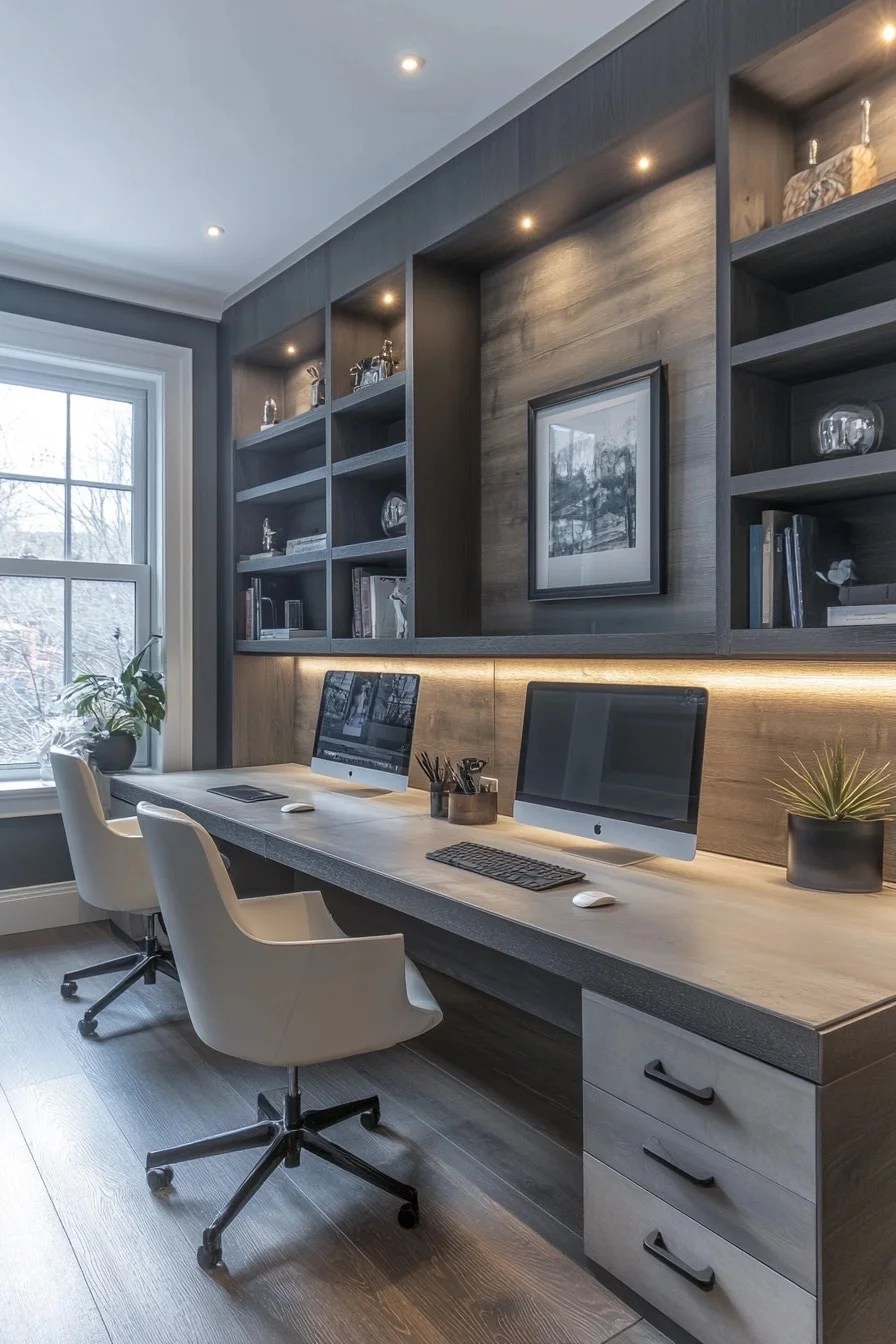 29 Dual Desk Home Office Ideas to Design the Perfect Shared Office