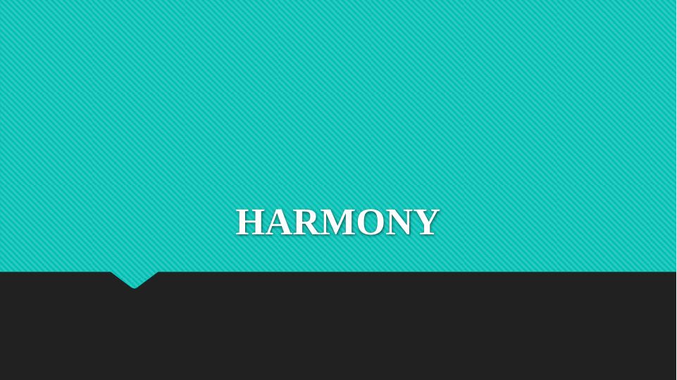 Harmony Lesson Plan Learning Activities, Visual Presentation, Assessment