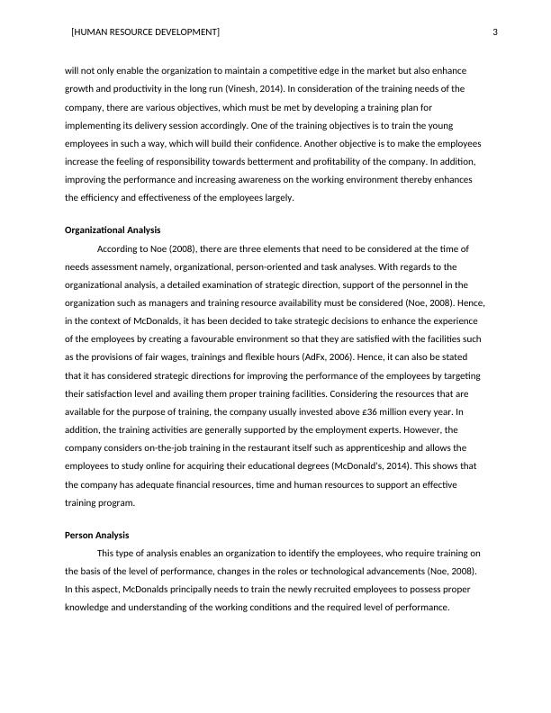 Human Resource Development for McDonald's A Critical Analysis