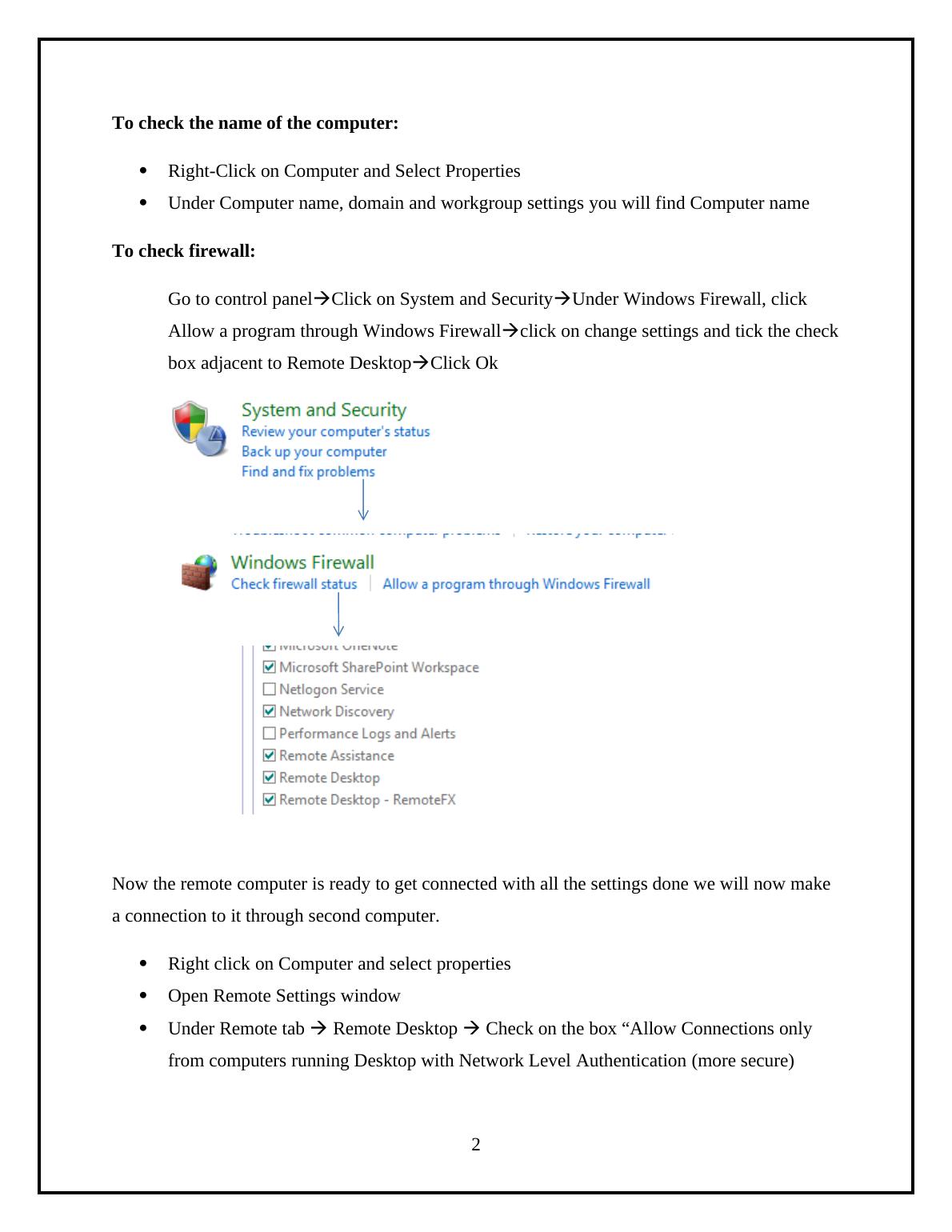 Remote Desktop and PuTTY Connection for Network Systems Desklib