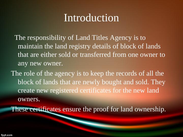 Migration to SaaS Cloud Computing Platform Land Titles Agency