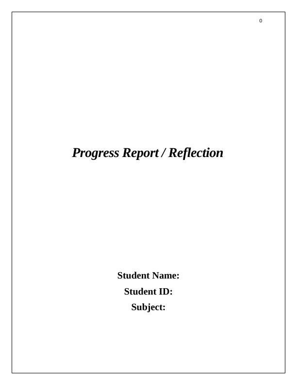 Work Experience in Essential Freight Express (EFX) Progress Report