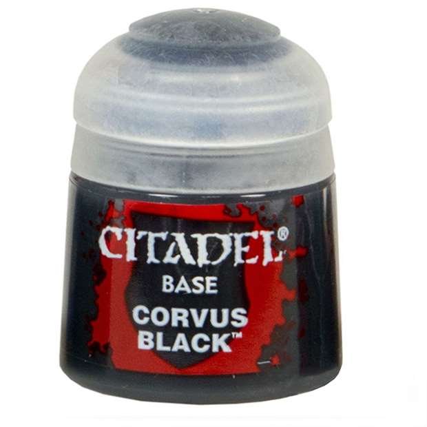 Краска Citadel Base Corvus Black купить по низкой цене в Киеве